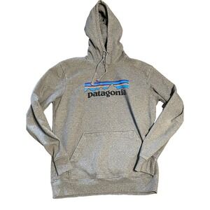 Patagonia Uprisal Hoodie Adult MEDIUM Gray Logo Regular Fit Hoody Sweatshirt